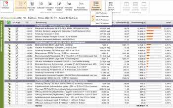 Screen ABC-Analyse – relevante EFB 223-Positionen