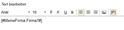 Druckliste Formatieren Menü