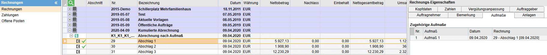 Rechnungen