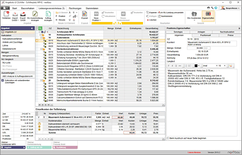 Screenshot nextbau Leistungsverzeichnis