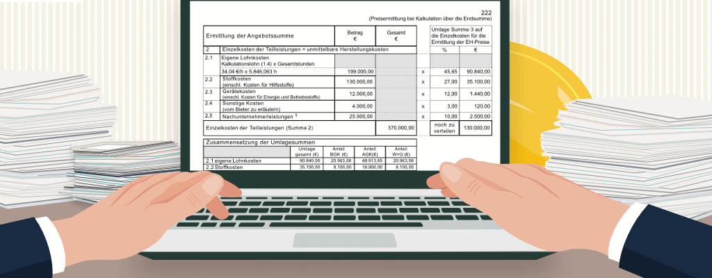 EFB-Formblätter-Kalkulation