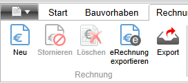 Menü Rechnungen