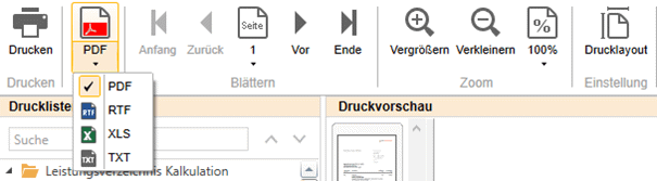PDF-Export